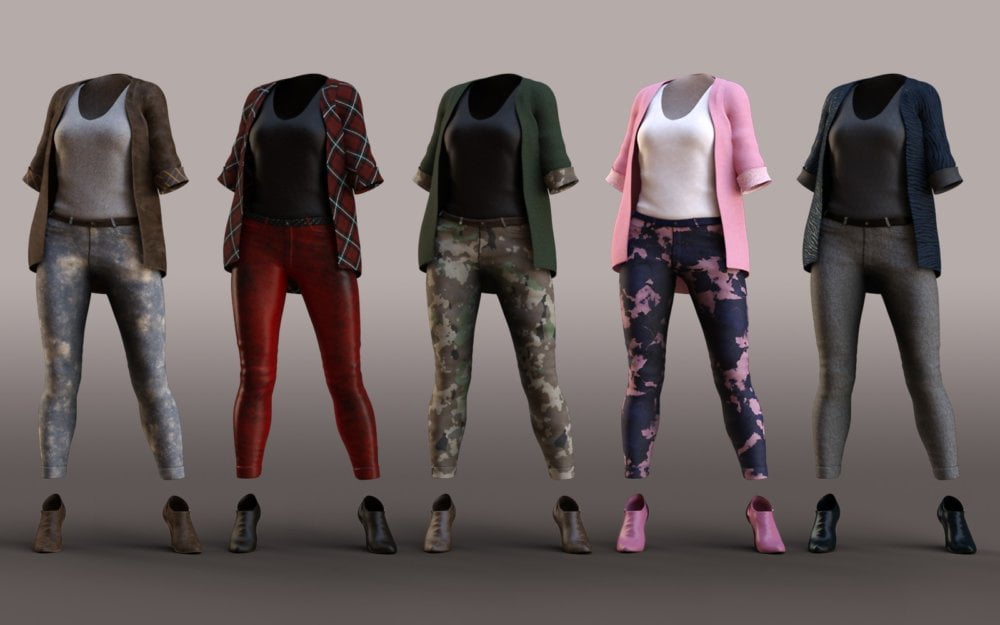 Urban Chic Outfit Textures