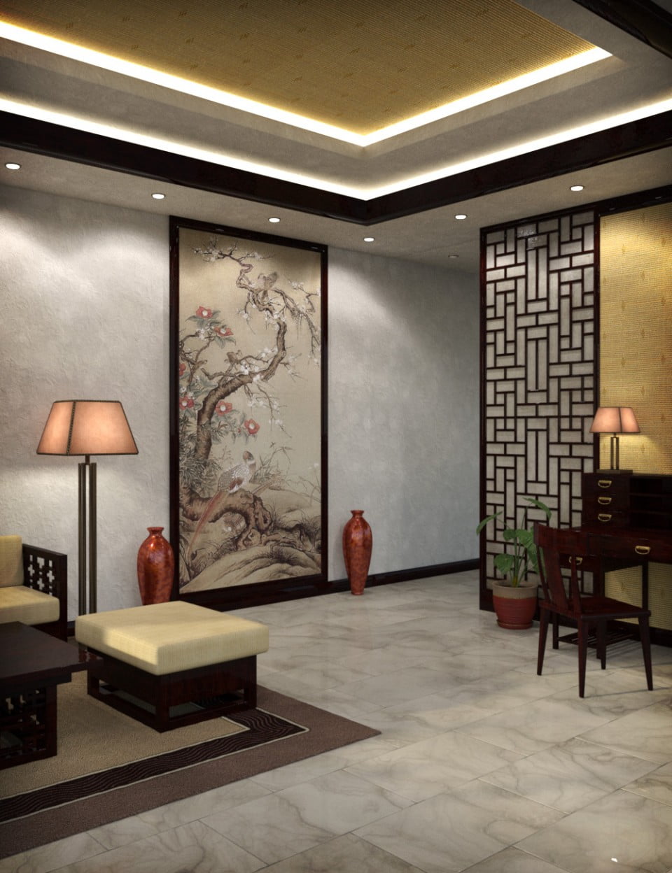 Modern Chinese Living Room