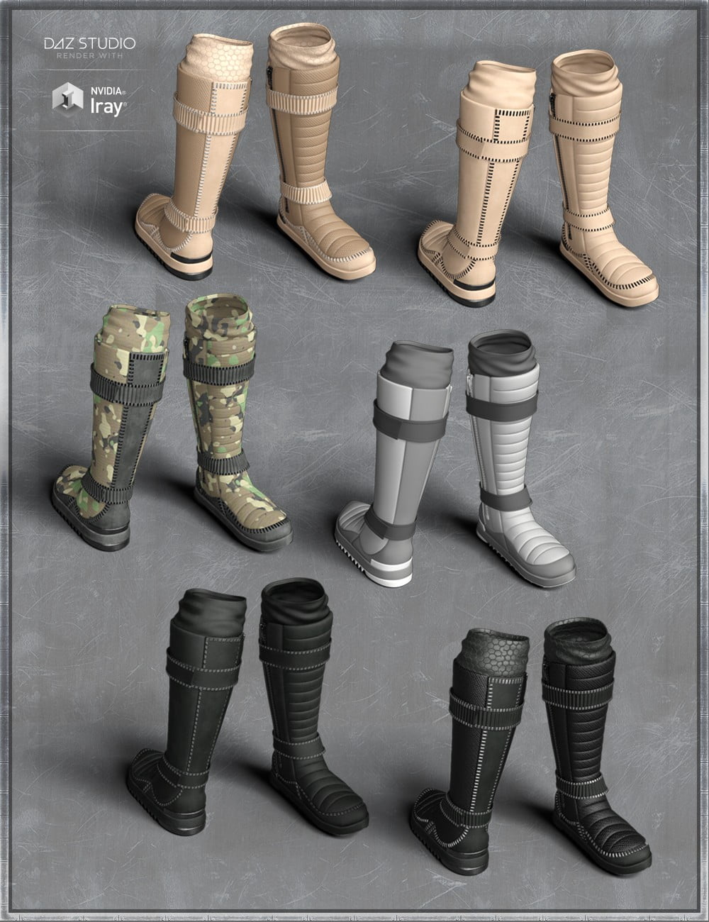 NEO High Boots and High Top Sneaker for Genesis 8 Female(s)
