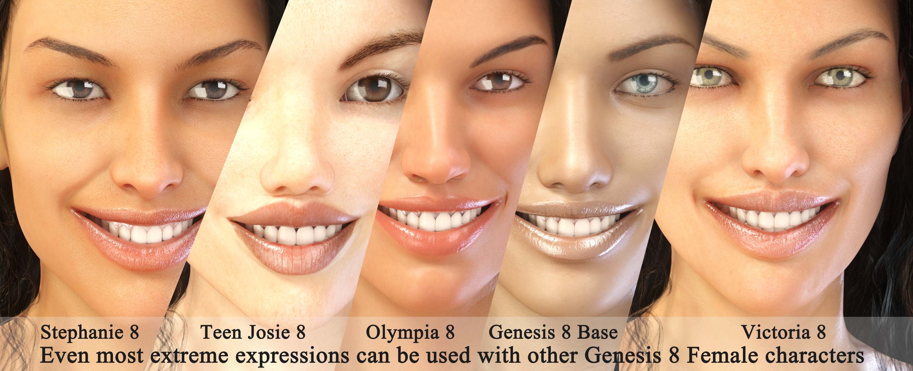Big Expressive Pack for Genesis 8 Female