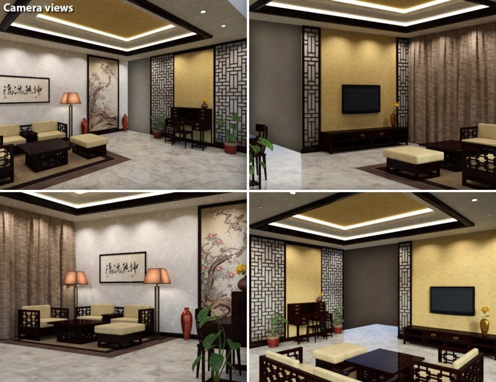 Modern Chinese Living Room