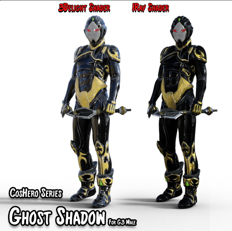 CosHeroSeries - GhostShadow Cloth Suit For G3 Male