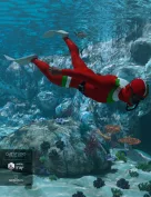 Freediver Wet Suit and Accessories for Genesis 8 Male(s)