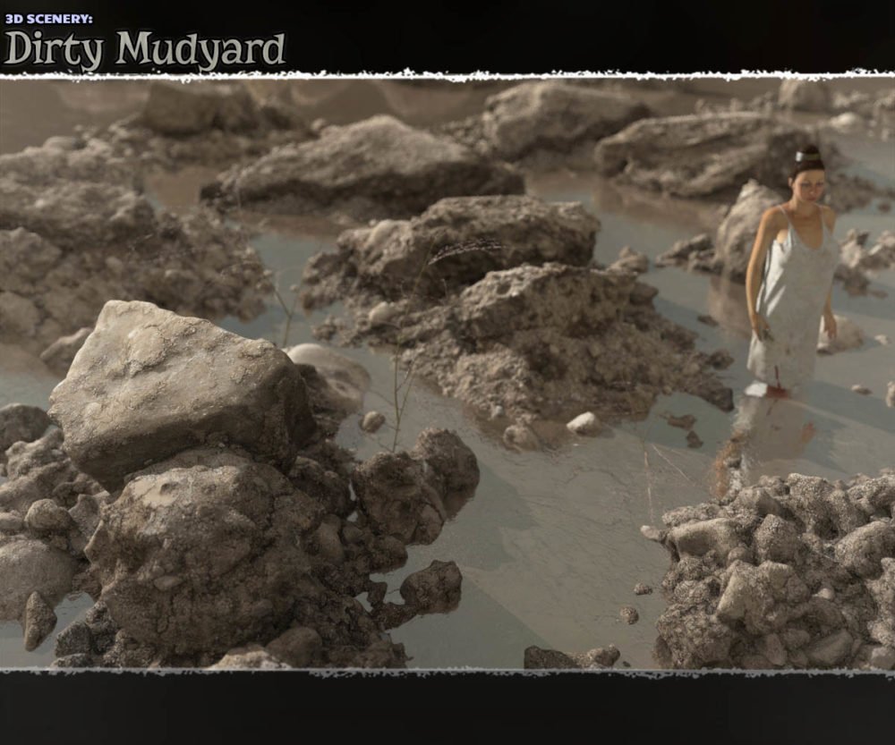 3D Scenery: Dirty Mudyard