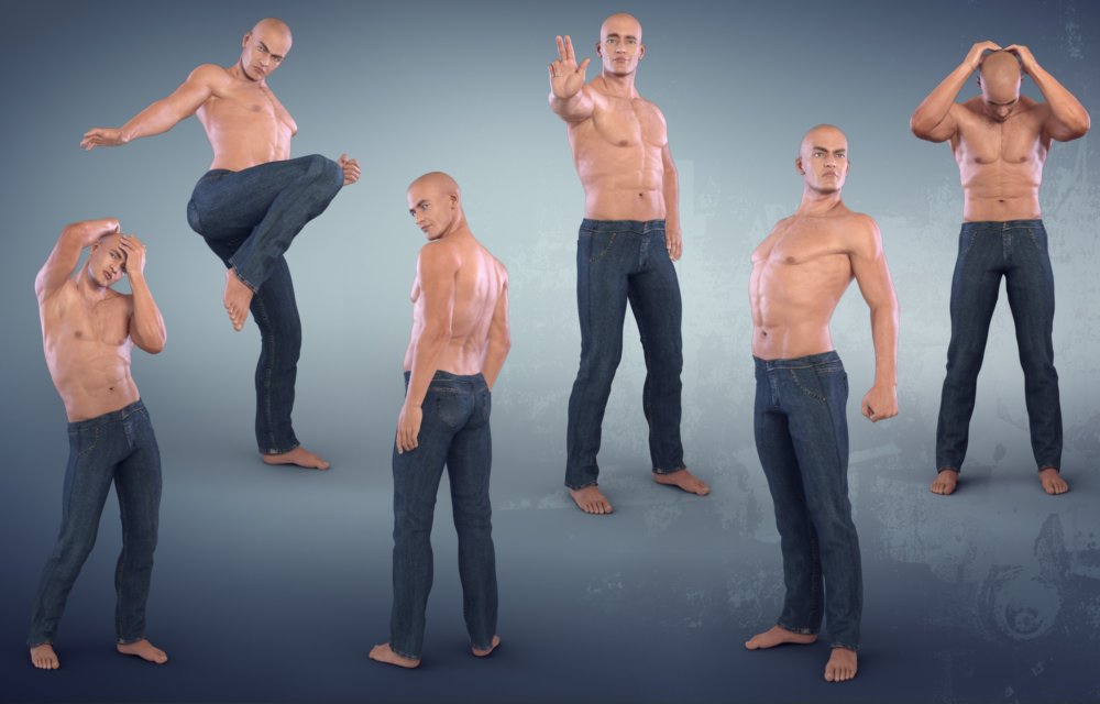 Z Limitless - Poses for Dante 7 and Genesis 3 Male