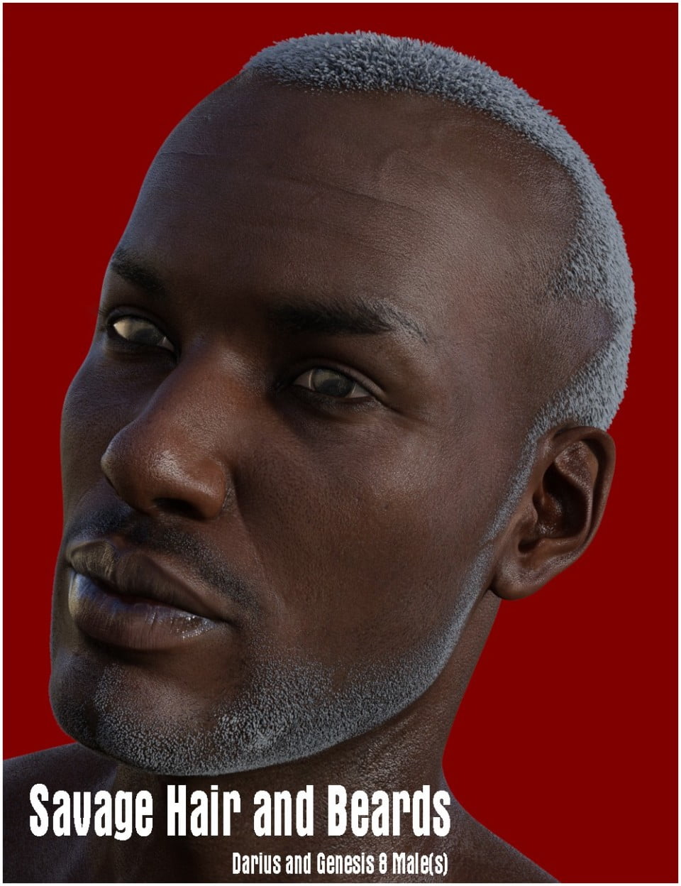 Savage Hair and Beards for Darius 8 and Genesis 8 Male(s)