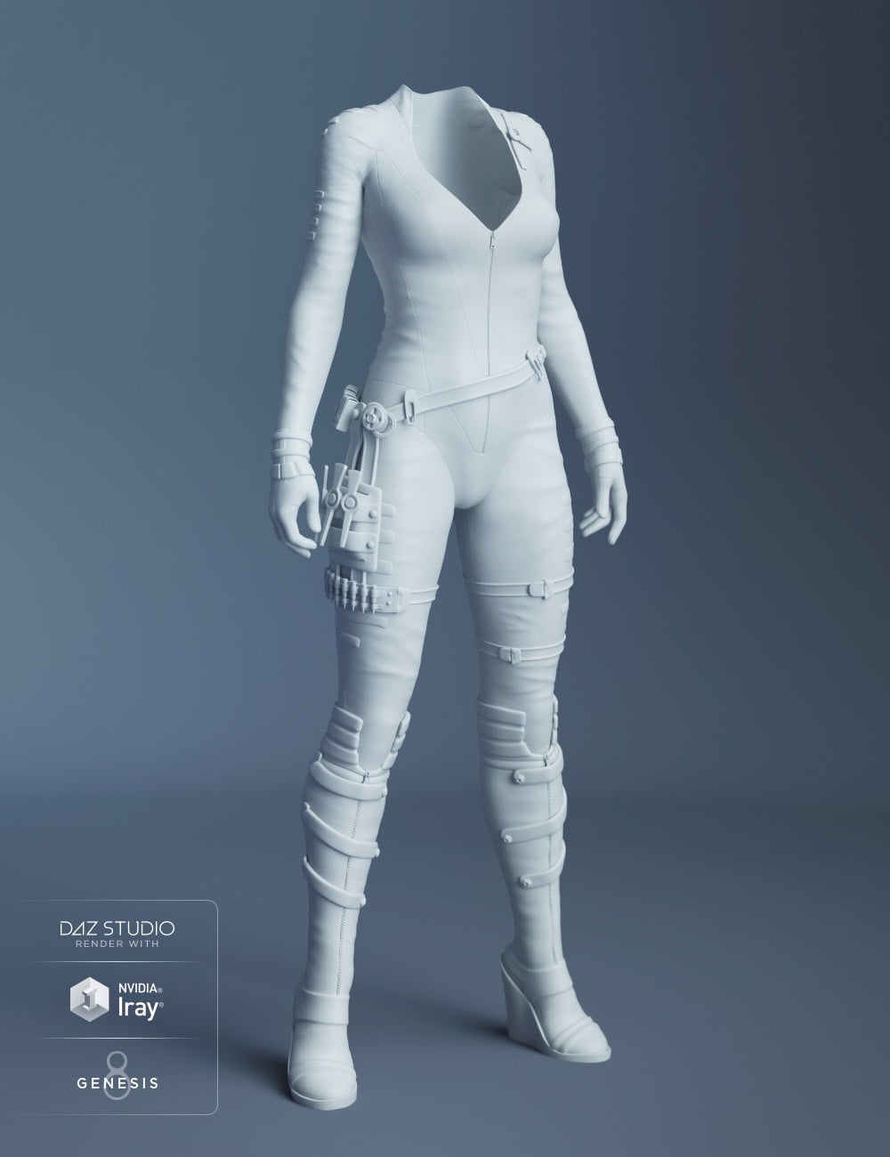 Stealth Siren Outfit for Genesis 8 Female(s)