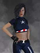 X-Fashion America Outfit for Genesis 8 Female(s)