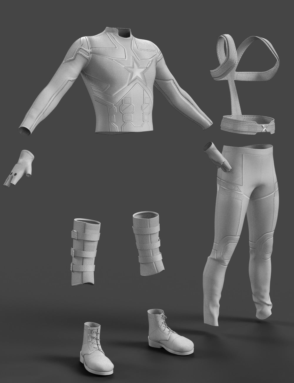 X-Fashion America Outfit for Genesis 8 Male(s)