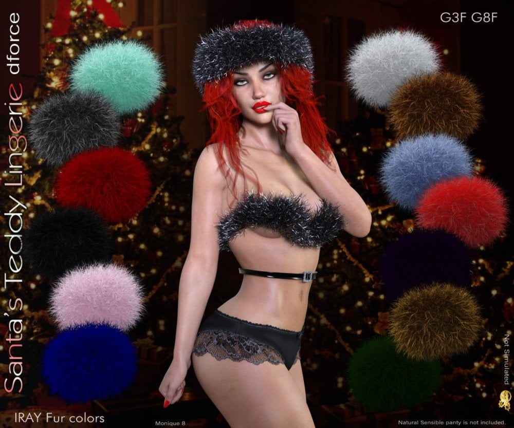 dforce Santa's Teddy Lingerie G3F G8F