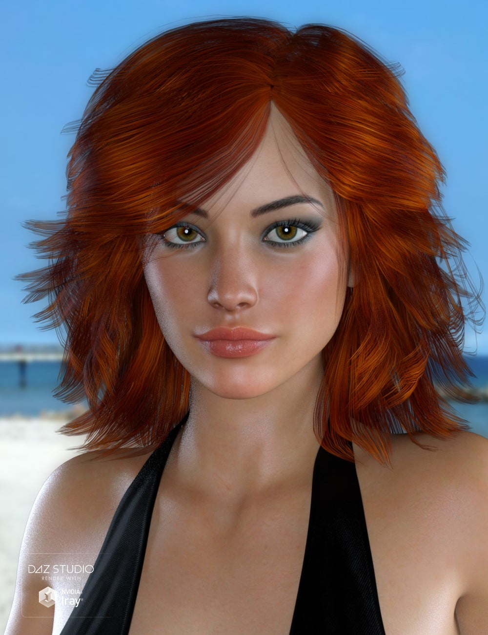 Cynda Hair for Genesis 3 and 8 Female(s)