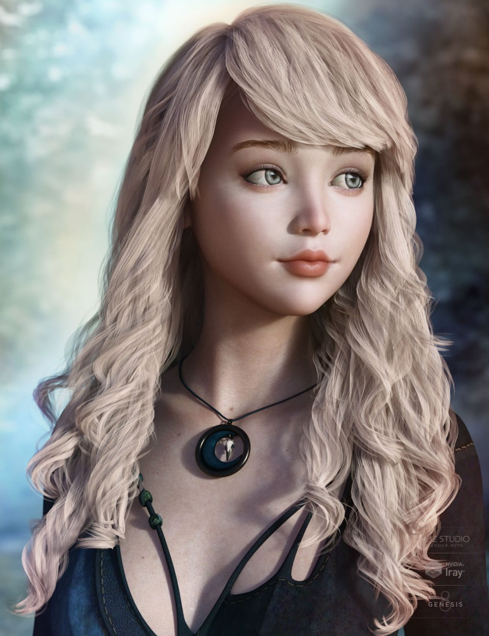 Blithe Hair for Genesis 3 & 8 Female(s)