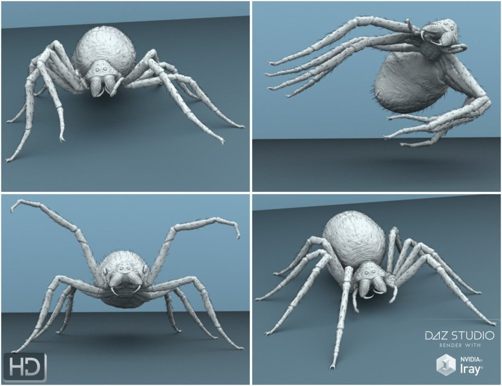 Giant Monster Spider Pose Pack