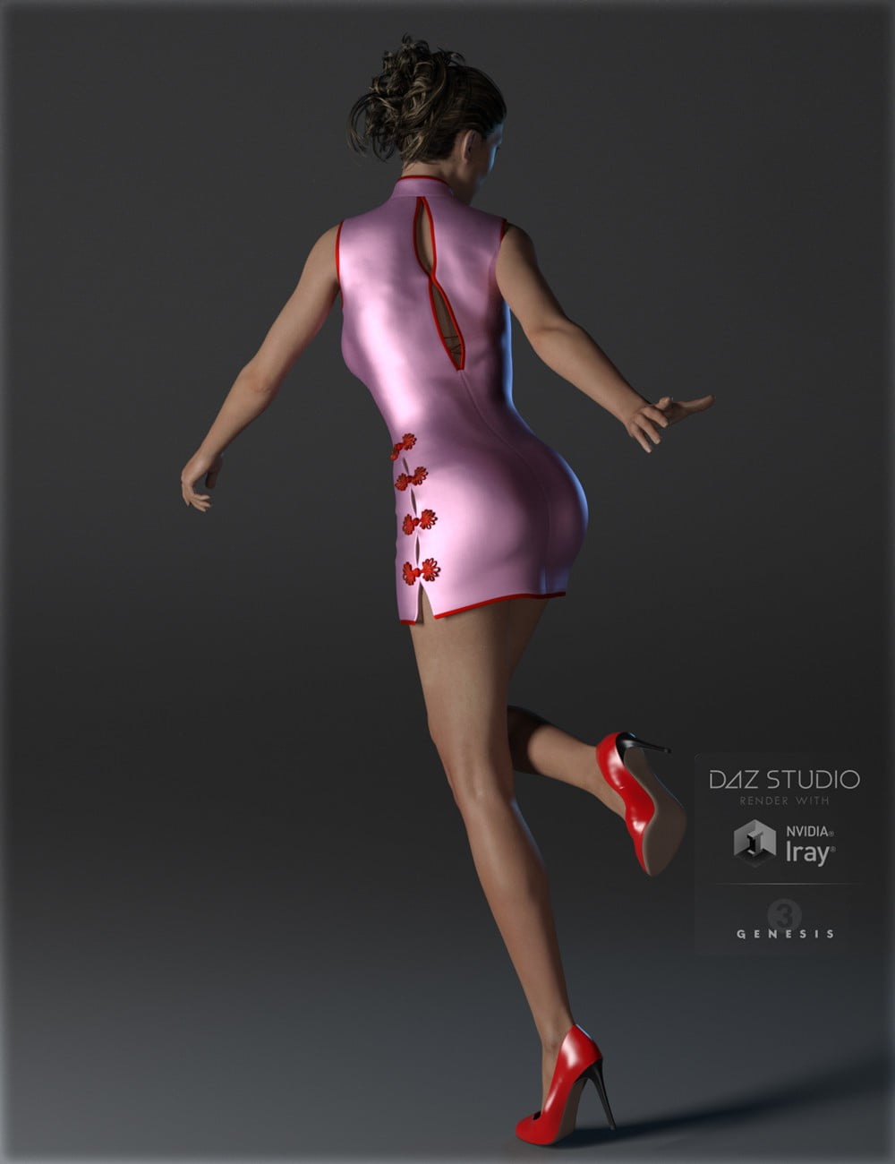 Sexy China Outfit for Genesis 3 Female(s)