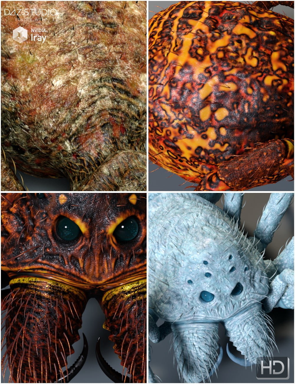 Giant Monster Spider Skin Pack