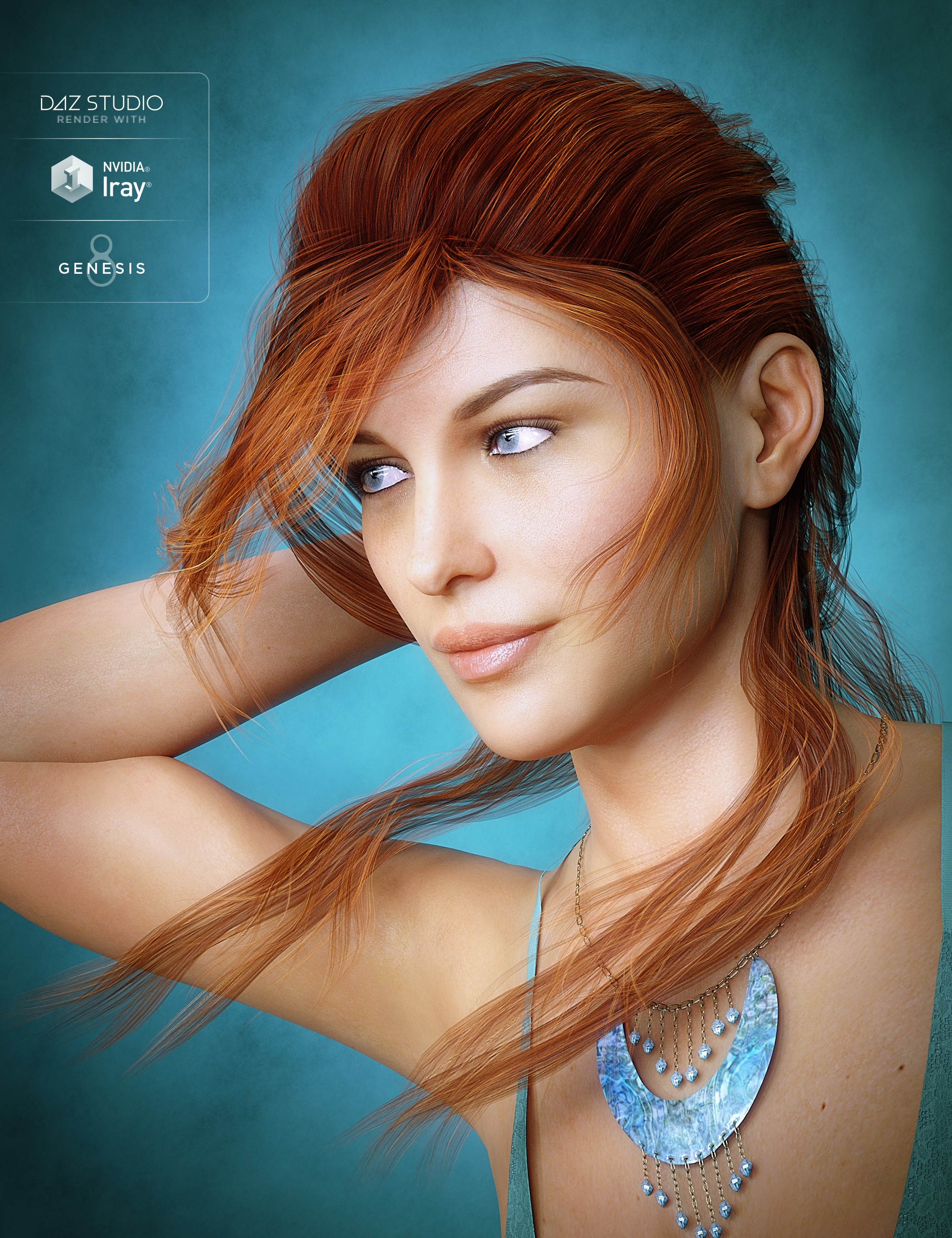 Young Grace Hair for Genesis 8 Female(s)