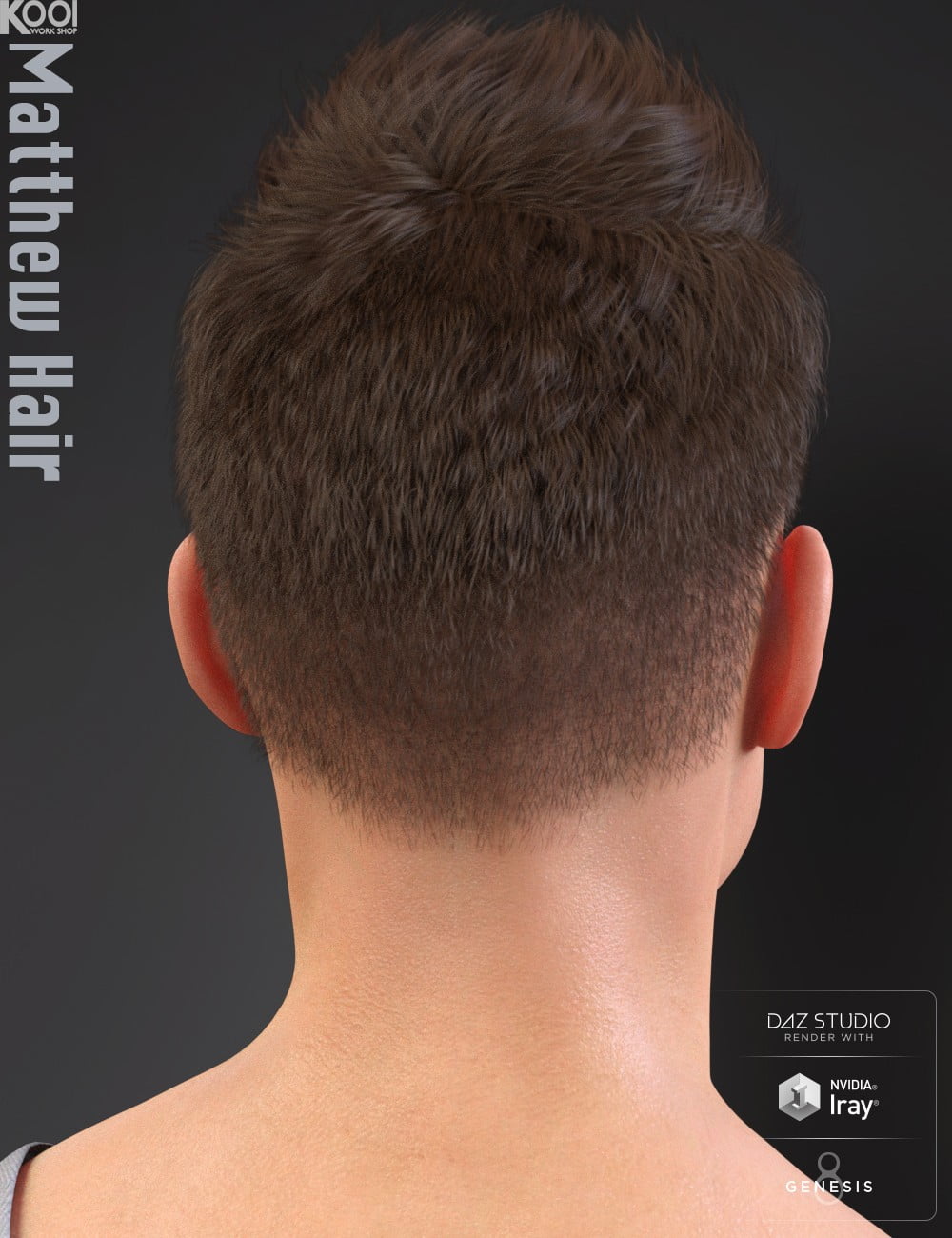Matthew Hair for Genesis 8 Male