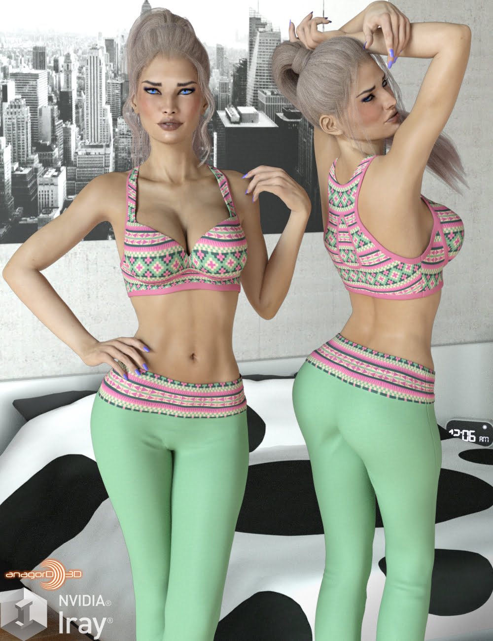 VERSUS - Fads Sports Bra & Yoga Pants for Genesis 3 Female