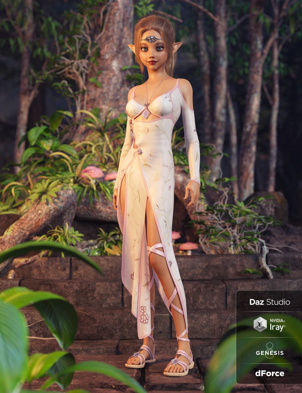 dForce Wild Nettle Outfit Textures
