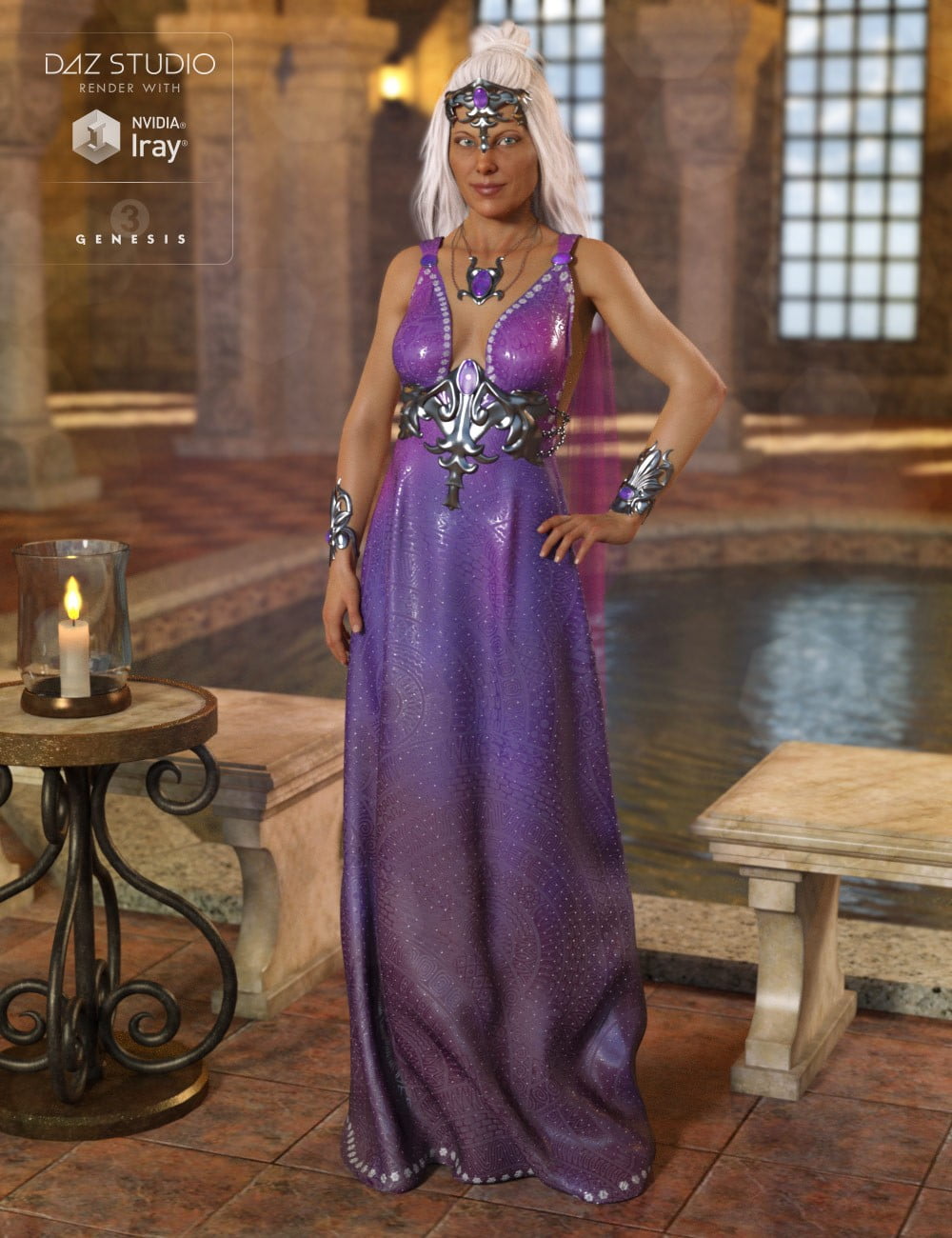 dForce Olympus Goddess Outfit Textures