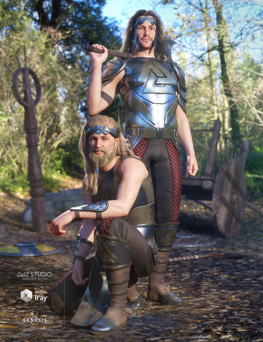 dForce Warrior King Outfit for Genesis 8 Male(s)