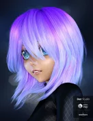 Jette Hair for Genesis 3 and 8