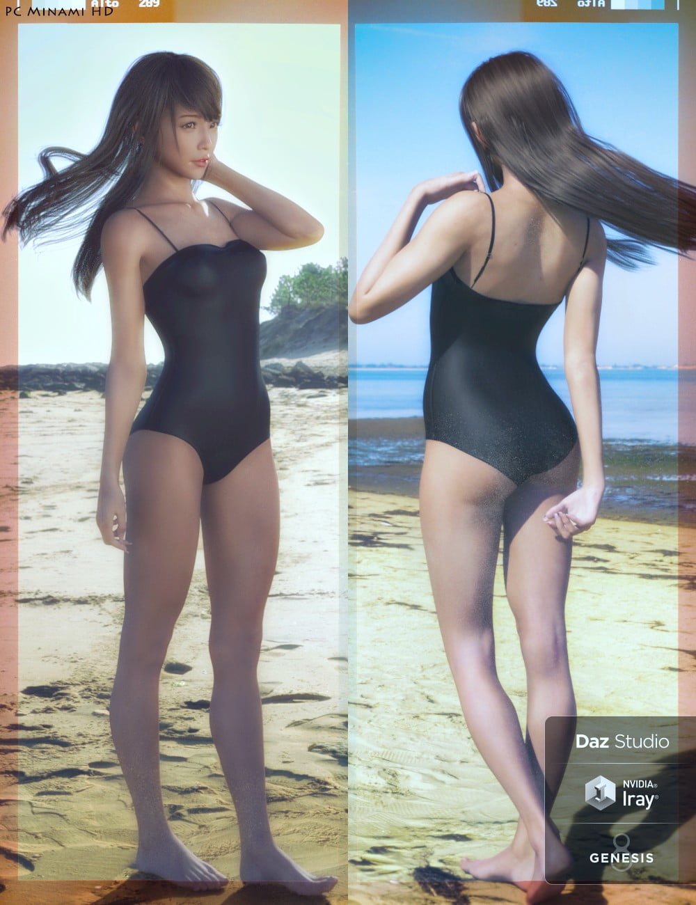 Minami HD and Minami Hair for Genesis 8 Female(s)