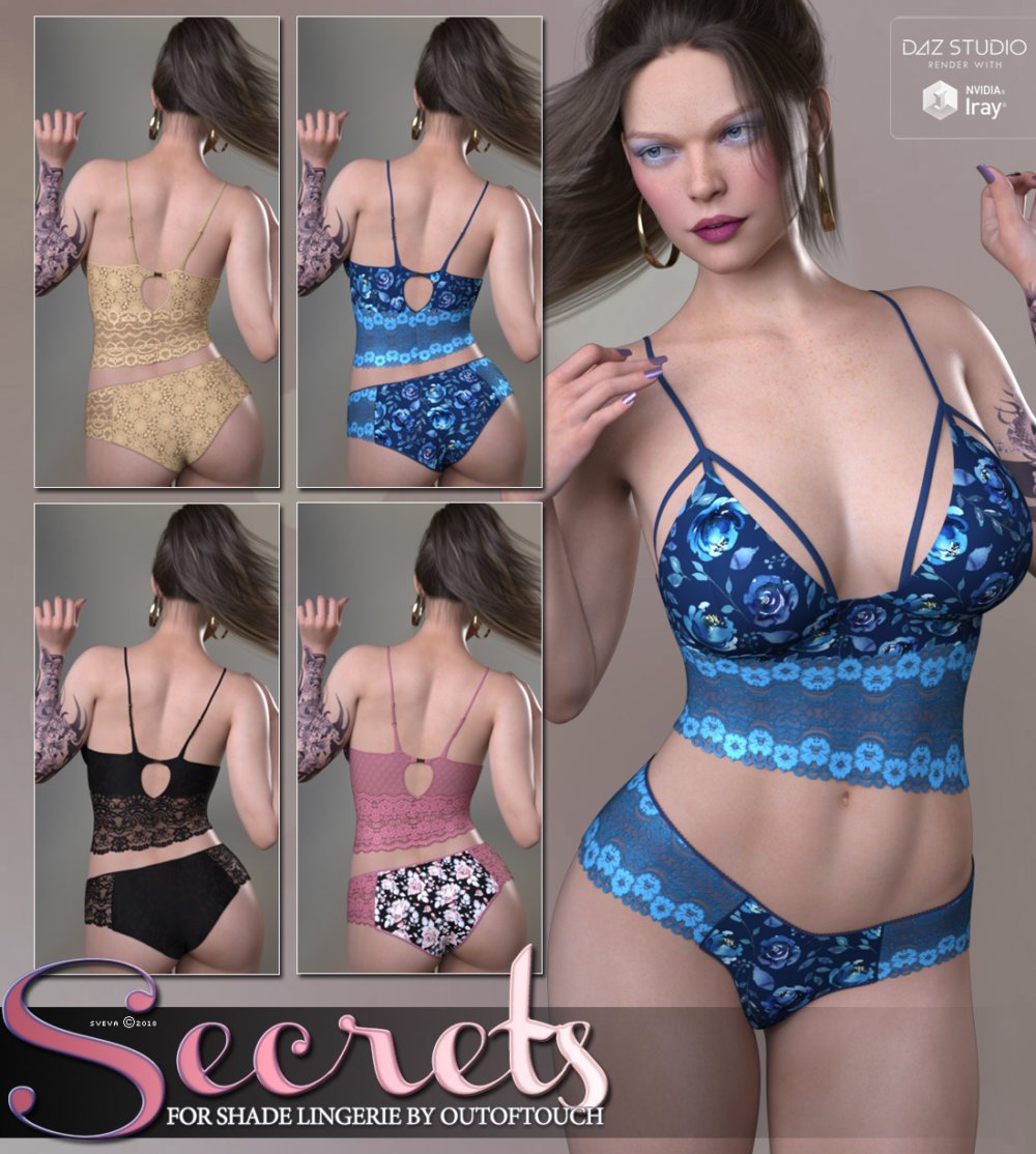 Secrets for Shade Lingerie Genesis 8 Females
