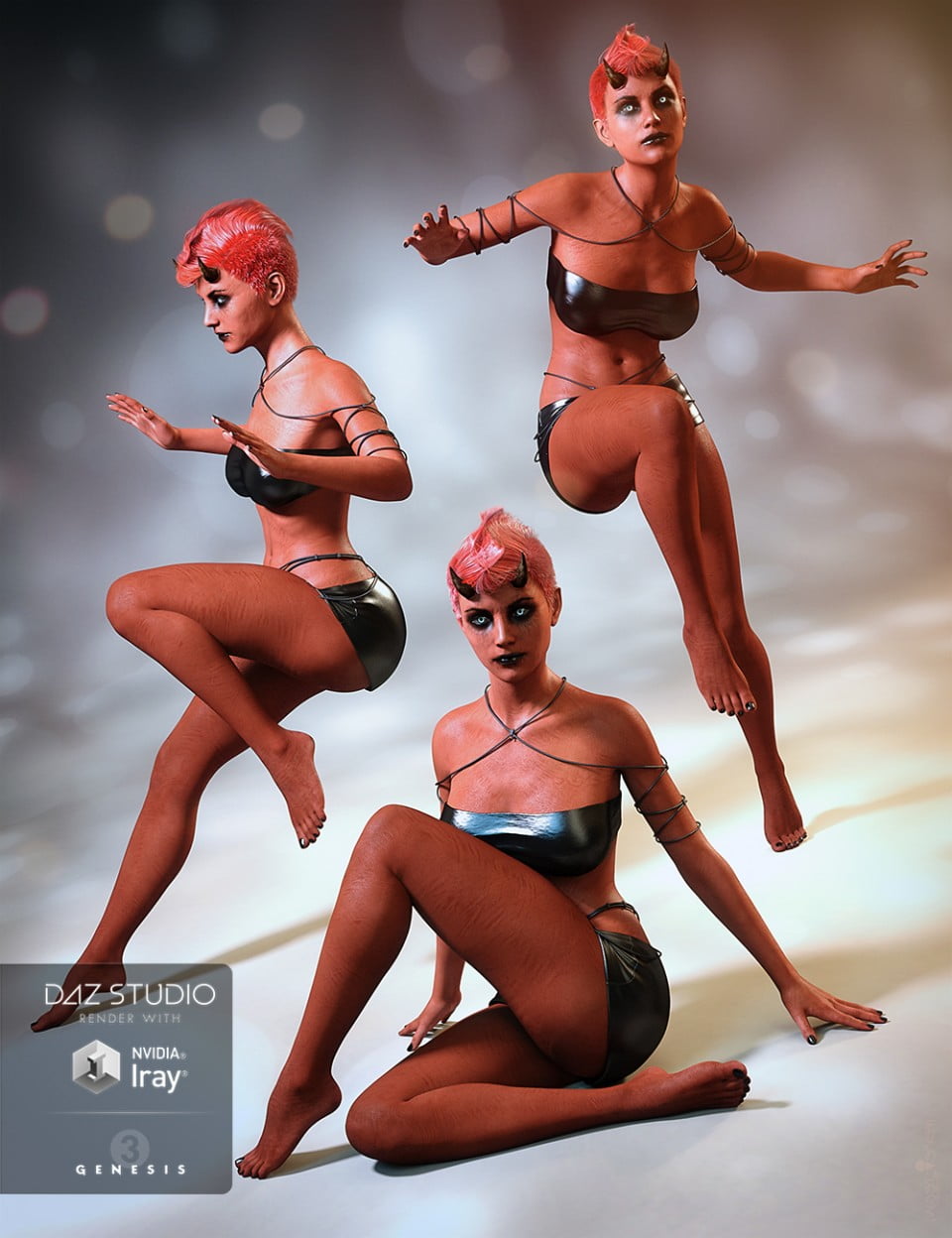 Dark Angel Poses for Anneka She Devil