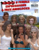 Genesis 8 Female(s) Expressions & Face aniBlocks
