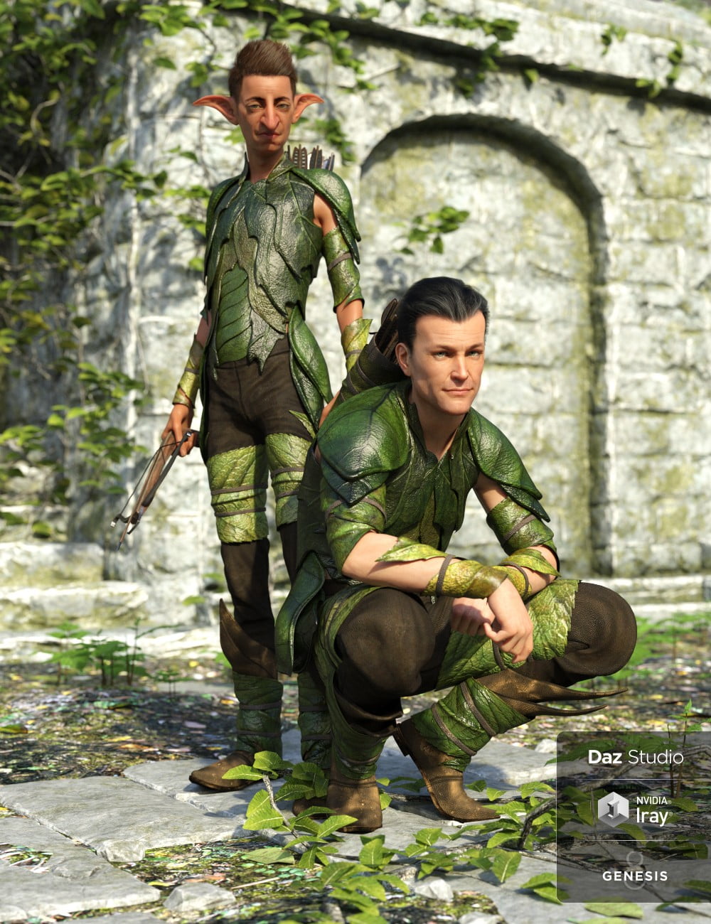 Forest Guardian Outfit for Genesis 8 Male(s)