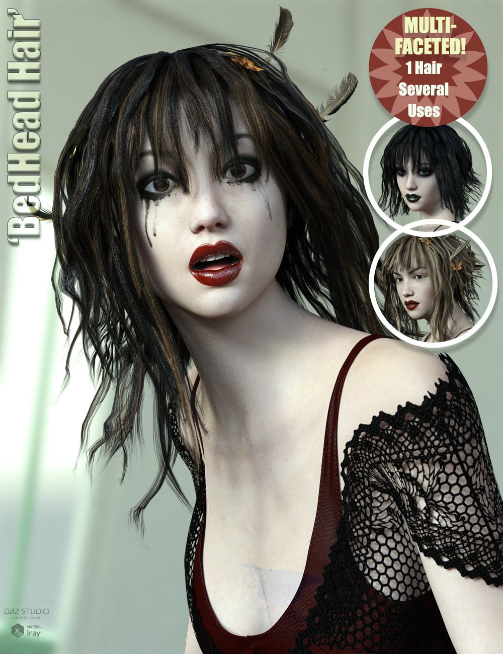 Bedhead Hair for Genesis 3 & 8 Female(s)