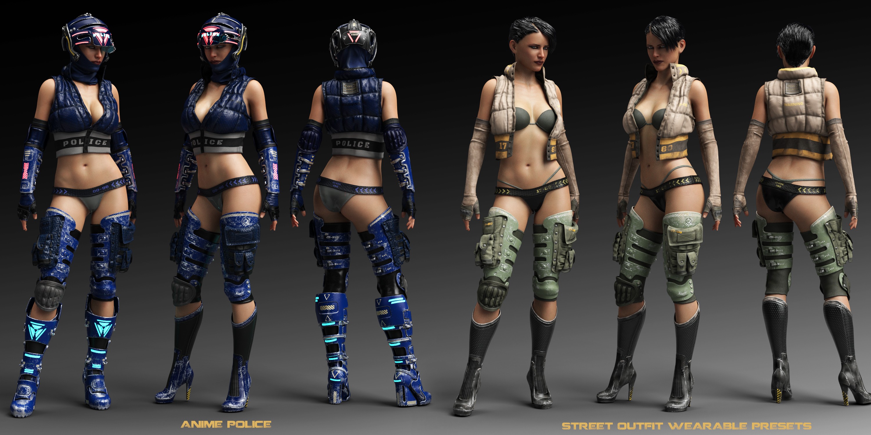 Sci-Fi Pilot Outfit for Genesis 8 Female(s)