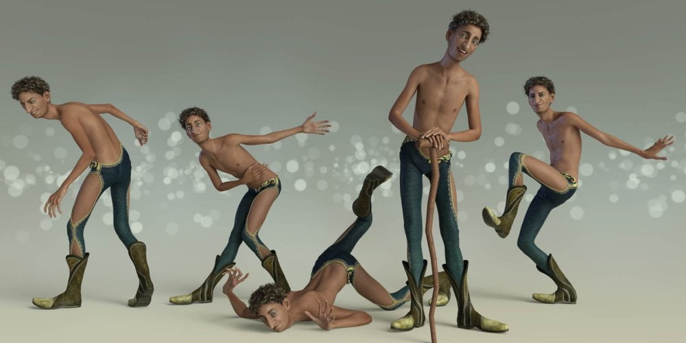 Capsces Poses and Expressions for Ollie 8 and Genesis 8 Male