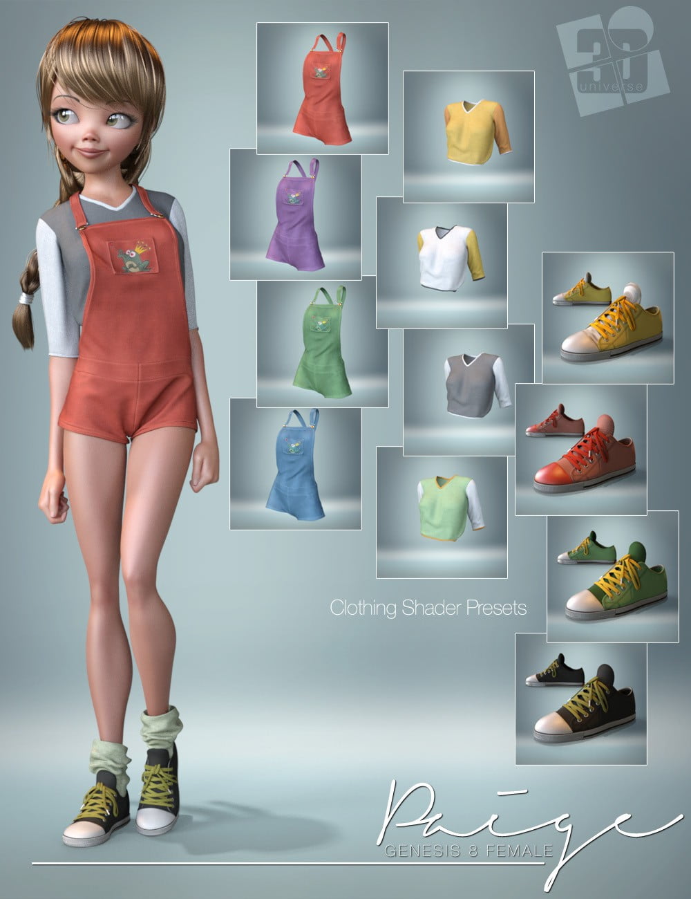 dForce Paige Clothing for Genesis 8 Female(s)