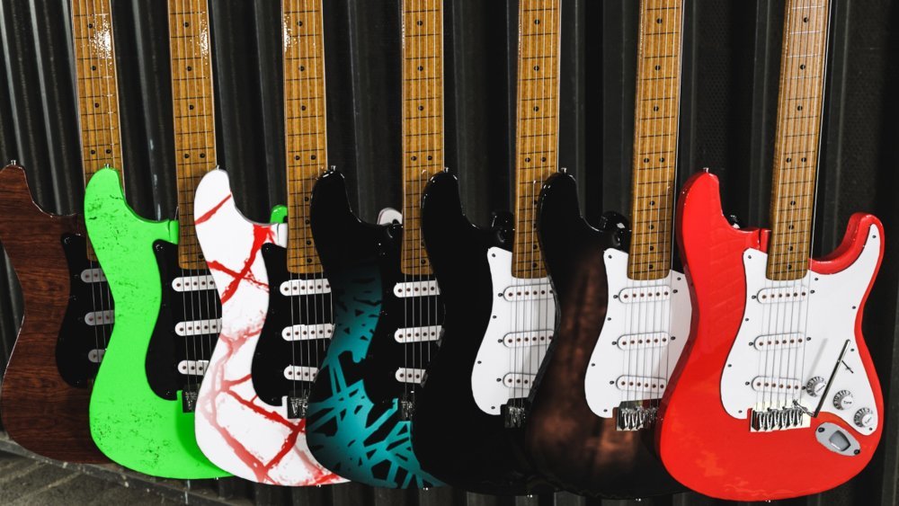 Rock Guitars for Iray and 3Delight