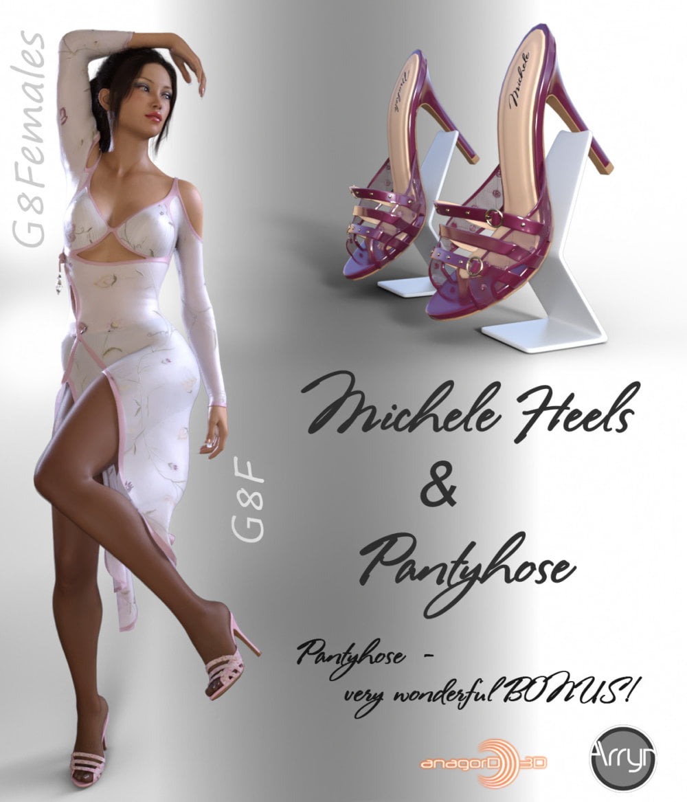 Michele Heels and Pantyhose G8F