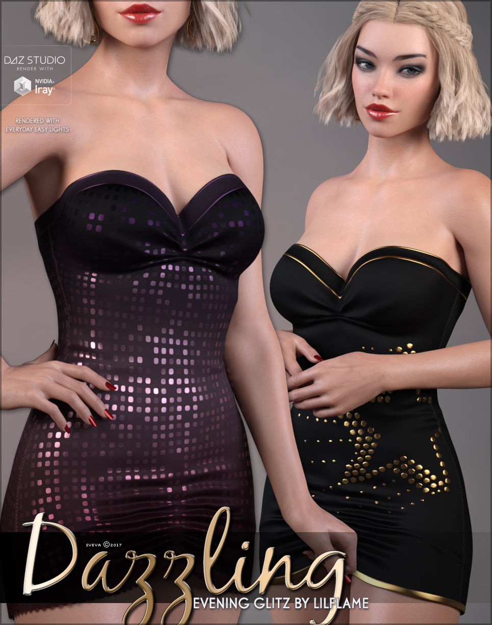 Dazzling for Evening Gltiz Genesis 8 Females