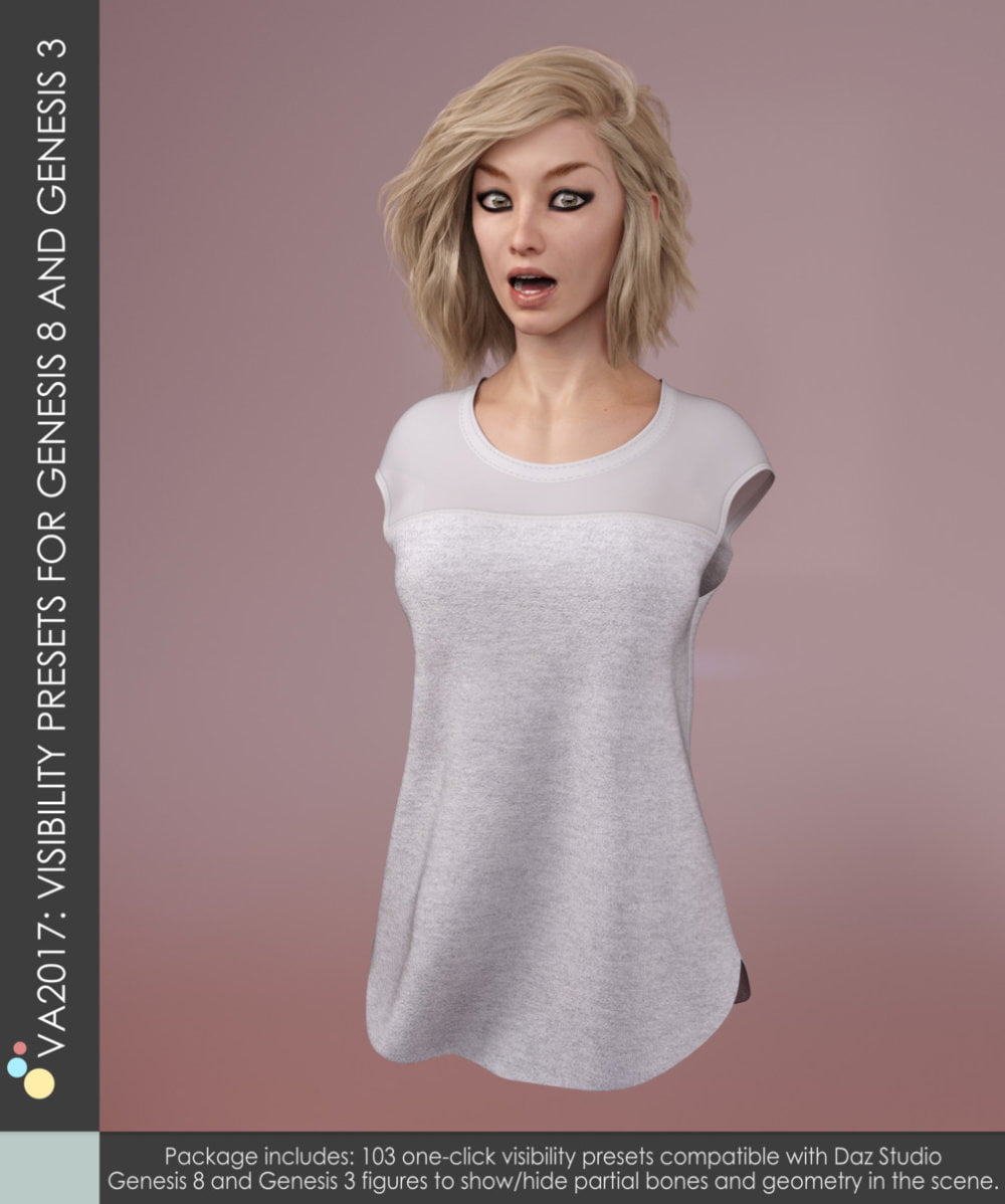 Visibility Presets for Genesis 8 and Genesis 3 for Daz Studio