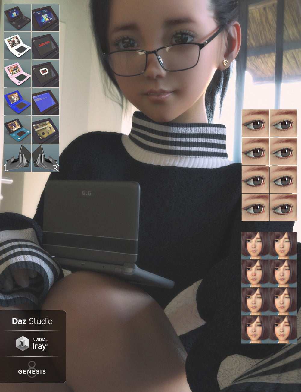 Young Minto and dForce Minto Outfit for Genesis 8 Female(s)