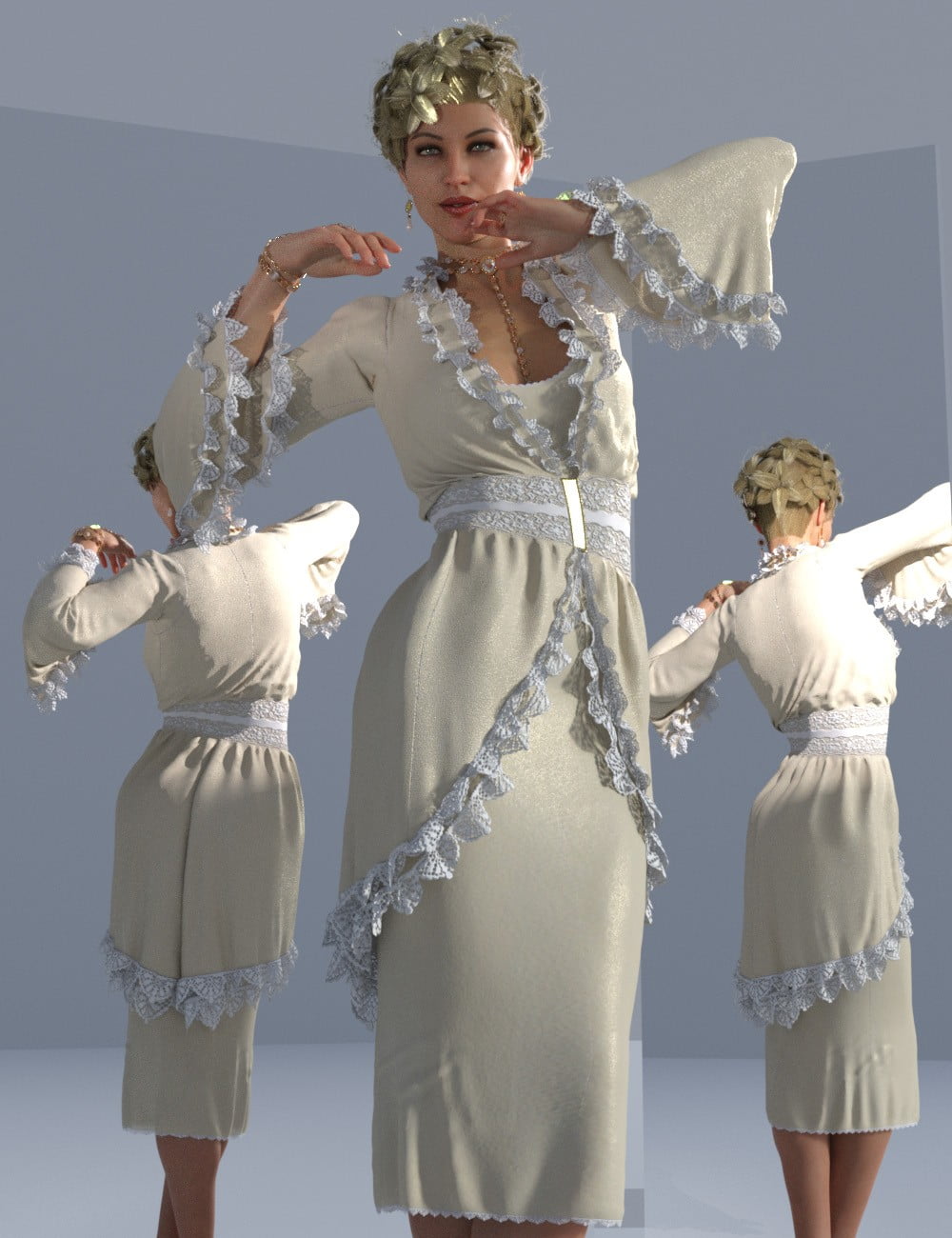dForce Modern Romantique Outfit for Genesis 3 and 8 Female(s)