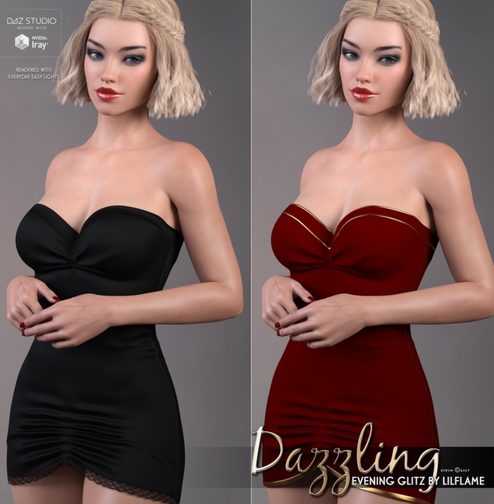 Dazzling for Evening Gltiz Genesis 8 Females
