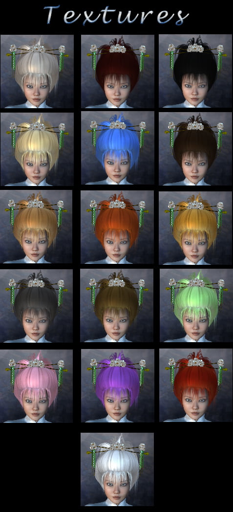Prae-Neo Rose Hair for V4 Poser