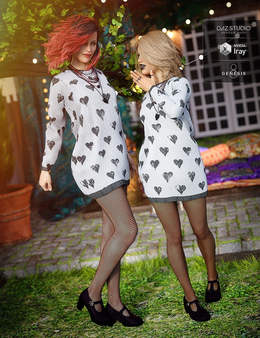 Slouchy Sweater Outfit for Genesis 8 Female(s)