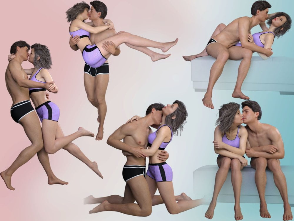 The Kiss of Love Poses for Victoria 8 and Michael 8