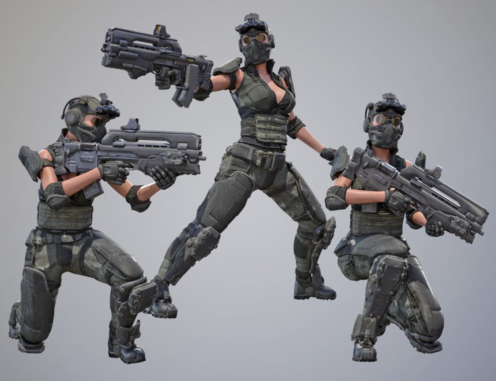 Tactical Assault Rifle & Add-ons for Tactical Assault Outfit