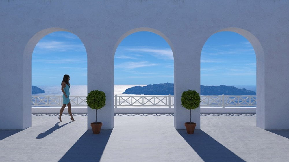 Greek Island Overlook