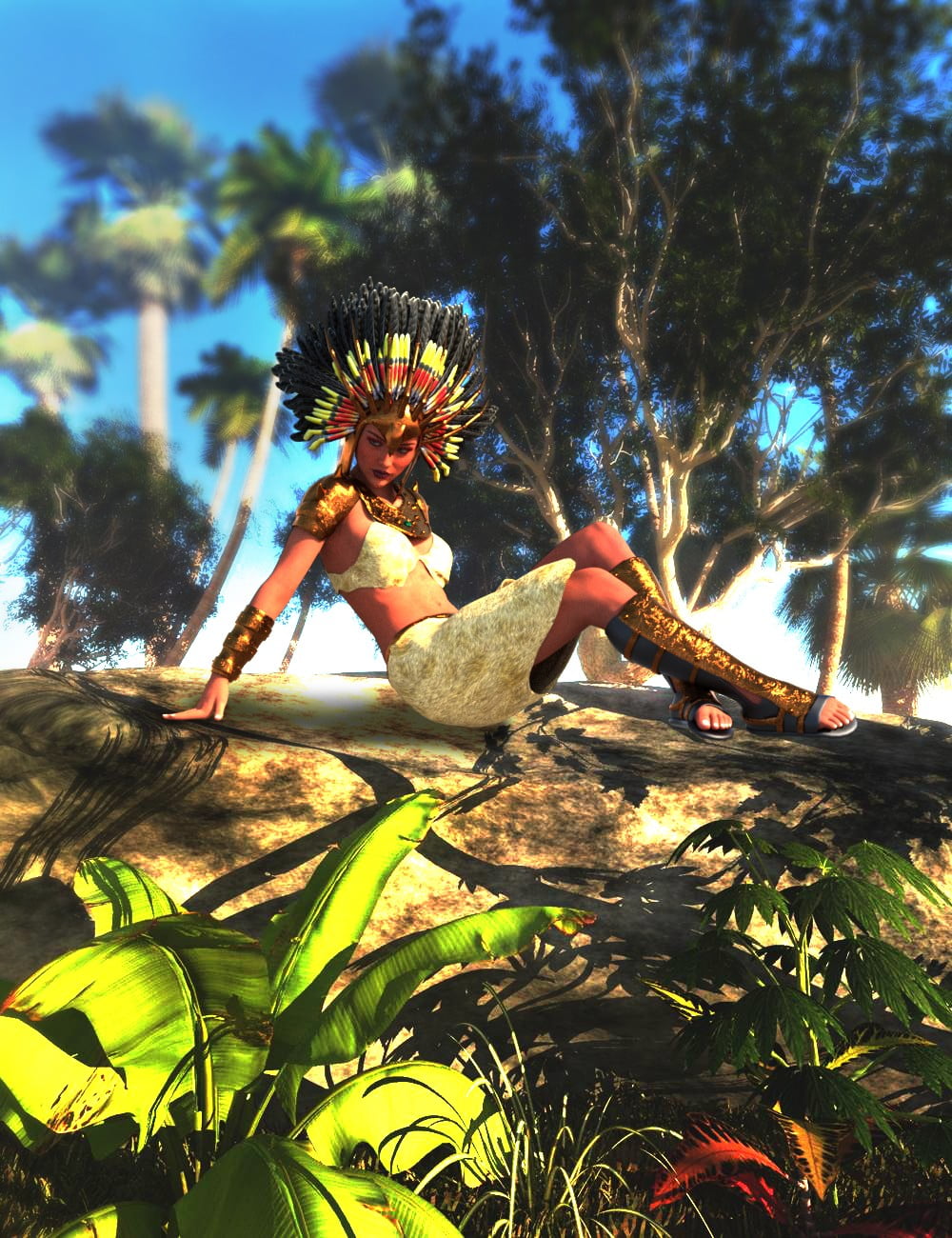 Amazon Warrior Outfit for Genesis 8 Female(s)