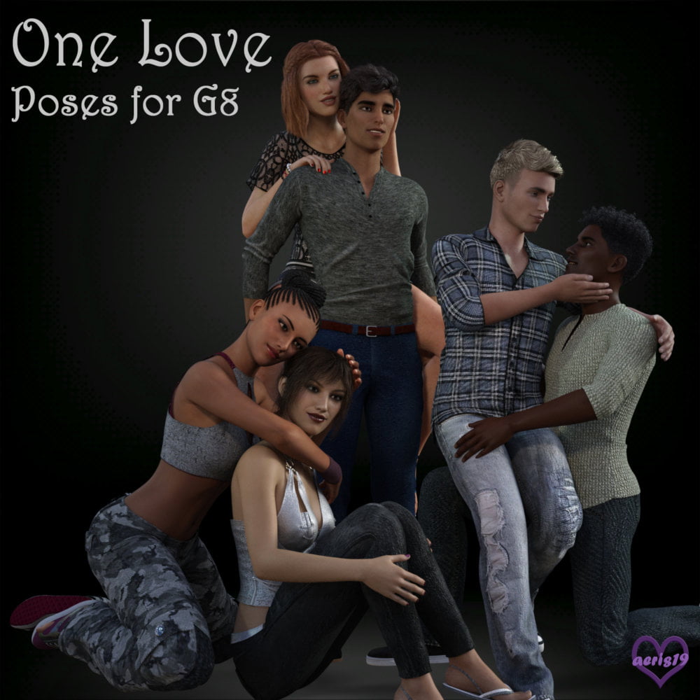 One Love Poses for Genesis 8 Couples
