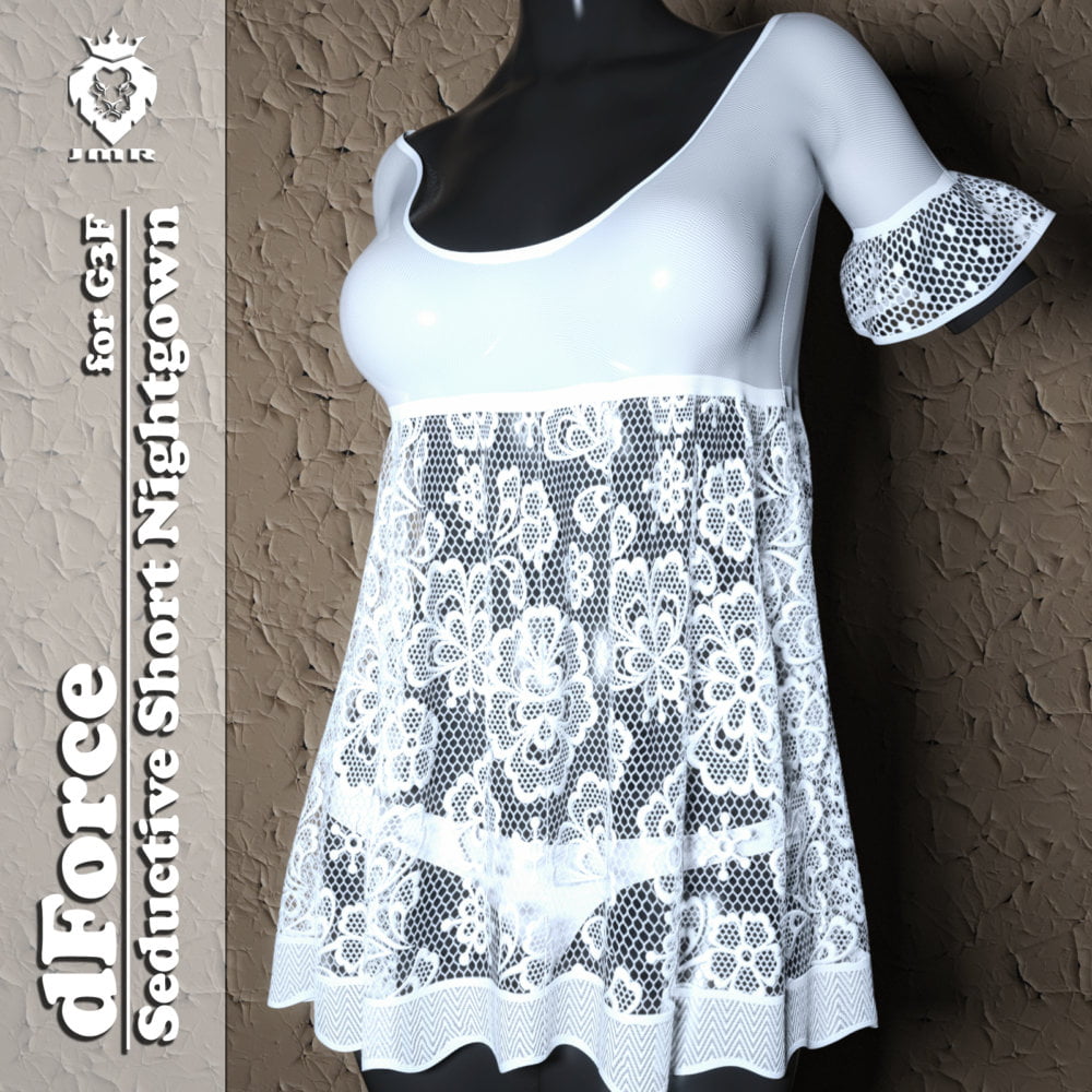 JMR dForce Seductive Short Nightgown for G3F